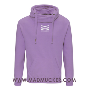 Aspen Cross Neck Hoodie - Wild Lavender