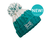 Bradley Bobble Hat - Teal/White