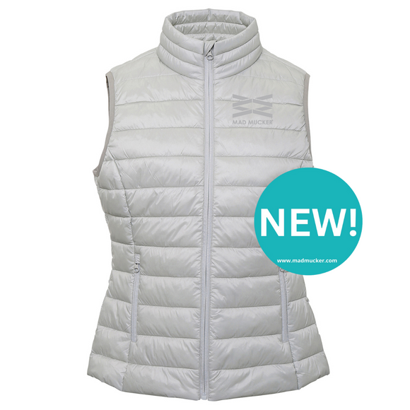 Maude Padded Gilet - Ice Grey