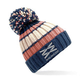 Bridget Bobble Hat - Red/Black