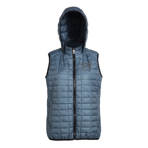 Mabel Hooded Gilet - Slate Blue